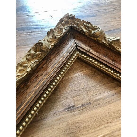 Antique Gilt Wood Picture Frame Ornate Scroll Gold Gilded Large 27x 23 High End - Picture 2 of 12